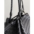 Borse Replica Bottega Veneta Parachute intrecciato nero