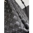 Borse Replica Bottega Veneta Parachute intrecciato nero