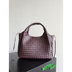 Borsa Replica 1:1 Campana Bottega Veneta media/grande intrecciata Marrone