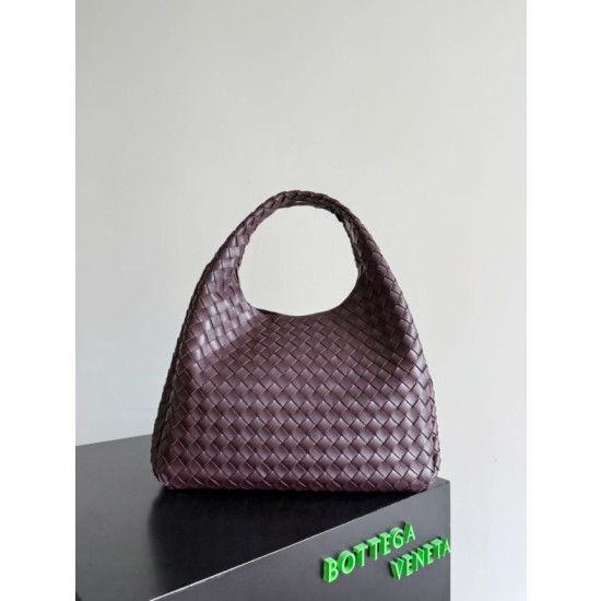 Borsa Replica 1:1 Campana Bottega Veneta media/grande intrecciata Marrone