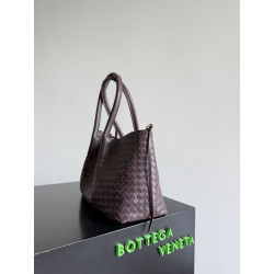 Borsa tote reversibile Bottega Veneta Pinacoteca intrecciato bordeaux