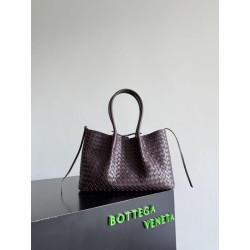 Borsa tote reversibile Bottega Veneta Pinacoteca intrecciato bordeaux