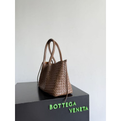 Borse Replica tote reversibile Bottega Veneta Pinacoteca intrecciato Marrone