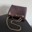Borse Bottega Veneta Andiamo piccola/media/grande pelle intrecciata marrone