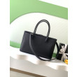Borse tote Chanel Cerf Executive AS2157 pelle di caviale Nero