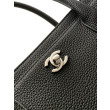 Borse tote Chanel Cerf Executive AS2157 pelle di caviale Nero
