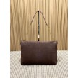 YSL Saint Laurent Cassandre Borse Imitazioni a busta grande con catena scamosciata marrone