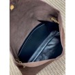 YSL Saint Laurent Cassandre Borse Imitazioni a busta grande con catena scamosciata marrone