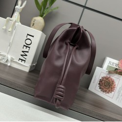 Replica Borsa a mano grande Loewe Flamenco nappa Gendi Rosso Imitazioni Replica qualità specchio Borsa a mano grande Loewe Flamenco nappa Gendi Rosso