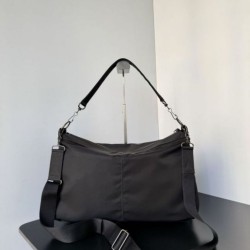 Replica Borse a tracolla media Balenciaga Le City Moto in nylon nero Imitazioni Replica qualità specchio Borse a tracolla media Balenciaga Le City Moto in nylon nero