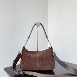 Replica Borsa a tracolla piccola Balenciaga Le City scamosciata marrone Imitazioni Replica qualità specchio Borsa a tracolla piccola Balenciaga Le City scamosciata marrone