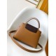 Replica Borse tote LV Taurillon Capucines BB M14176 Marrone Imitazioni Replica qualità specchio Borse tote LV Taurillon Capucines BB M14176 Marrone