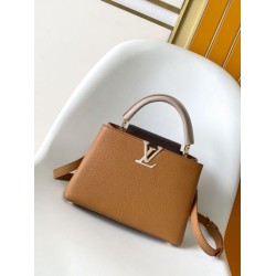 Borse Replica tote LV Taurillon Capucines BB M14176 Marrone