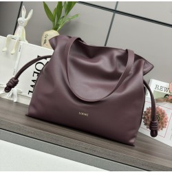 Borsa a mano grande Loewe Flamenco  nappa Gendi Rosso