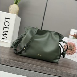 Borsa a mano Mini Loewe Flamenco nappa verde