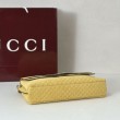 Qualità premium Borse Replica Gucci media con motivo GG goffrato e catena 857622 scamosciata Giallo