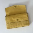 Qualità premium Borse Replica Gucci media con motivo GG goffrato e catena 857622 scamosciata Giallo