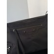 Borse Replica a tracolla media Balenciaga Le City Moto in nylon nero