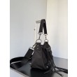 Borse Firmate Replica a tracolla piccola Balenciaga Le City Moto nylon nera