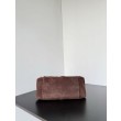 Borsa a tracolla piccola Balenciaga Le City scamosciata marrone