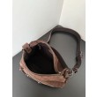 Borsa a tracolla piccola Balenciaga Le City scamosciata marrone