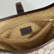 Borsa a tracolla piccola Gucci Jackie Slim 863136/863137 Marrone