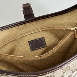 Borsa a tracolla piccola Gucci Jackie Slim 863136/863137 Marrone