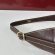 Borsa a tracolla piccola Gucci Jackie Slim 863136/863137 Marrone