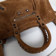 Borsa Replica 1:1 tote Balenciaga Le City Medium scamosciata cammello
