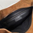 Borsa Replica 1:1 tote Balenciaga Le City Medium scamosciata cammello
