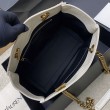 Borse YSL Saint Laurent Niki piccola shopping pelle bovina oliata e cerata Beige