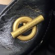 Borse YSL Saint Laurent Niki piccola shopping pelle bovina oliata e cerata nera