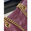 Borse YSL Saint Laurent Niki piccola shopping pelle bovina oliata e cerata Rosso