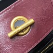 Borse YSL Saint Laurent Niki piccola shopping pelle bovina oliata e cerata Rosso