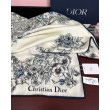 Dettagli perfetti Sciarpa Mitzah in seta e cashmere multicolore Dior D-Floral 140 x 140 01