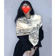 Dettagli perfetti Sciarpa Mitzah in seta e cashmere multicolore Dior D-Floral 140 x 140 01