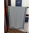 Sciarpa Dior Oblique misto cashmere blu navy 65x185