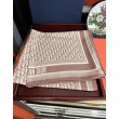 Sciarpa Dior Oblique misto cashmere Rosa 65x185