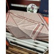 Sciarpa Dior Oblique misto cashmere Rosa 65x185