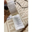 Sciarpa Fendi FF in misto lana e cashmere Beige 32 x 200