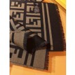 Pari all'originale replica Sciarpa in misto lana con intarsio logo FF Fendi marrone 42 x 180