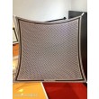 Sciarpa quadrata reversibile in seta e cashmere Dior Oblique Diortwin bordeaux/blu 140 x 140