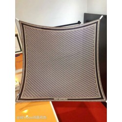 Sciarpa quadrata reversibile in seta e cashmere Dior Oblique Diortwin bordeaux/blu 140 x 140