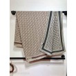 Pari all'originale replica Sciarpa quadrata reversibile in seta e cashmere Dior Oblique Diortwin bordeaux/nero 140 x 140