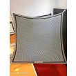 Pari all'originale replica Sciarpa quadrata reversibile in seta e cashmere Dior Oblique Diortwin grigio/nero 140 x 140