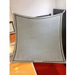 Pari all'originale replica Sciarpa quadrata reversibile in seta e cashmere Dior Oblique Diortwin grigio/nero 140 x 140