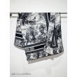 Alta gamma replica Sciarpa quadrata twill di seta e cashmere Dior Toile de Jouy Sauvage Nero 140 x 140