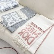 Sciarpa reversibile in cashmere Dior Miss Dior Graffiti grigio/Rosa 17 x 140