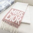 Sciarpa reversibile in cashmere Dior Miss Dior Graffiti grigio/Rosa 17 x 140