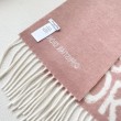 Sciarpa reversibile in cashmere Dior Miss Dior Graffiti grigio/Rosa 17 x 140